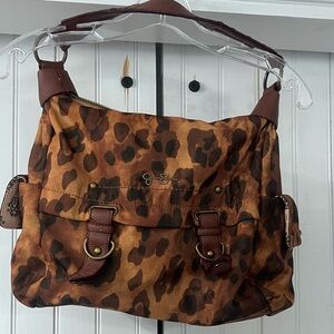 Jessica Simpson leopard print shoulder bag.